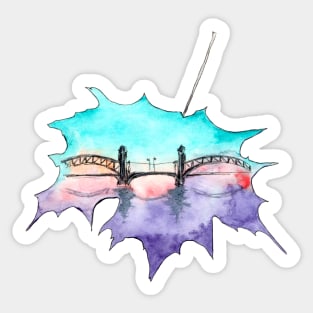 St. Petersburg - Venice of the North. Bridges Sticker